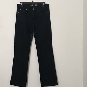 Black bootcut jeans
